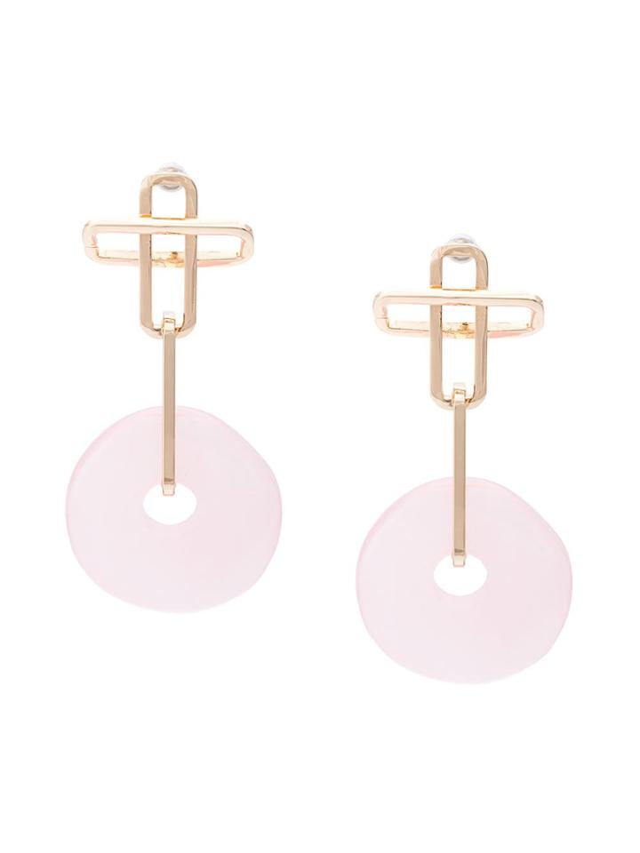Dannijo Earhardt Pink Earrings - Pink & Purple
