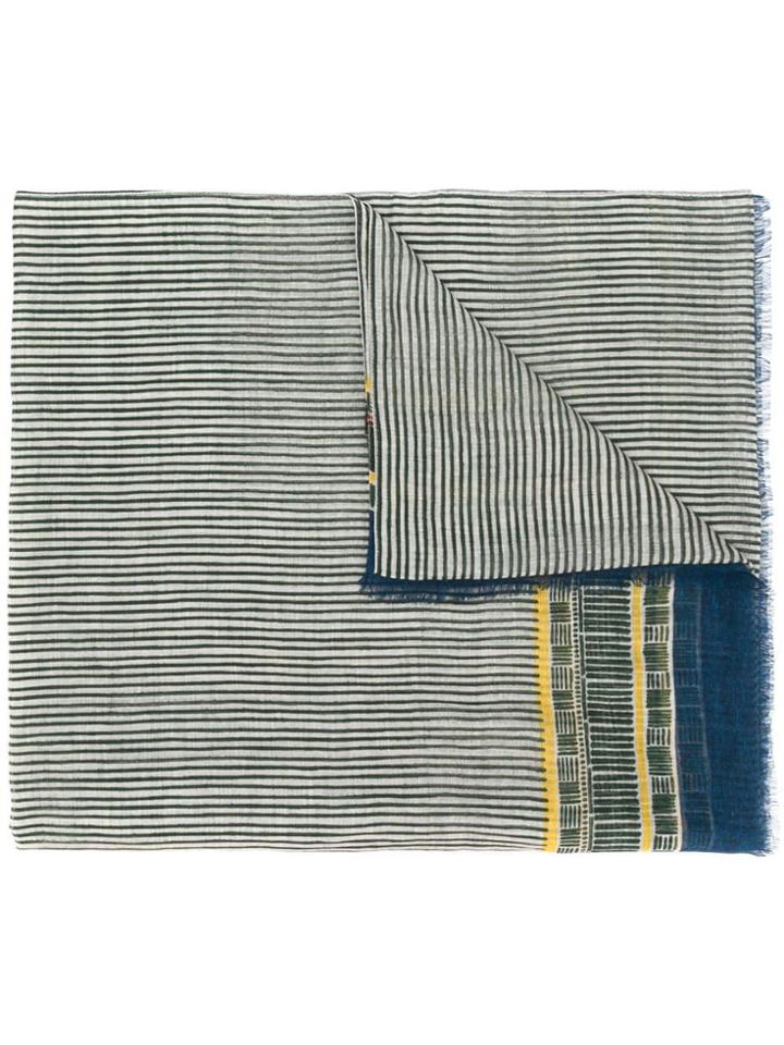 Altea Striped Scarf - Green
