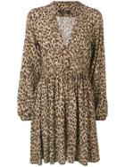Andamane Leopard Print Short Dress - Neutrals