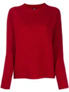 Aspesi Relaxed-fit Crew Neck Jumper - Red