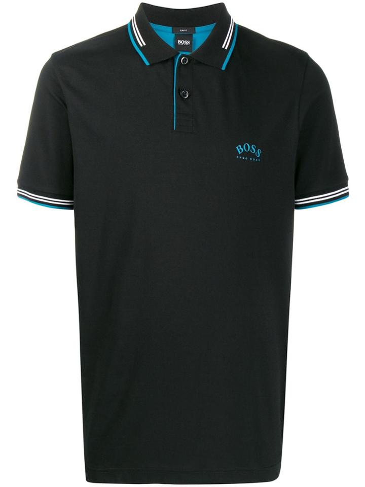 Boss Hugo Boss Short Sleeved Logo Polo Shirt - Black
