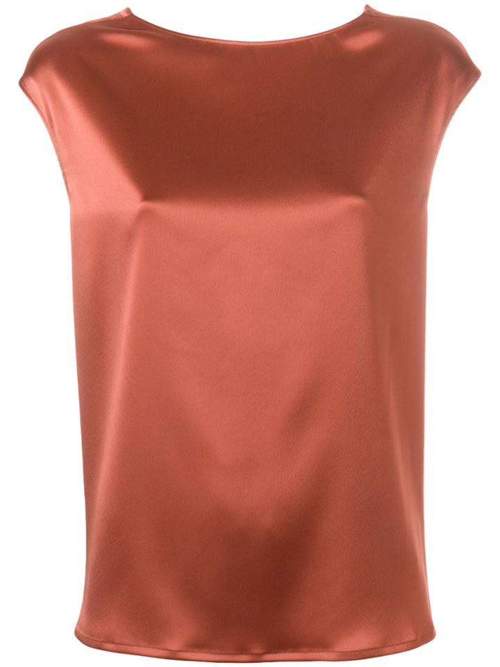 Gianluca Capannolo V-back Blouse - Brown