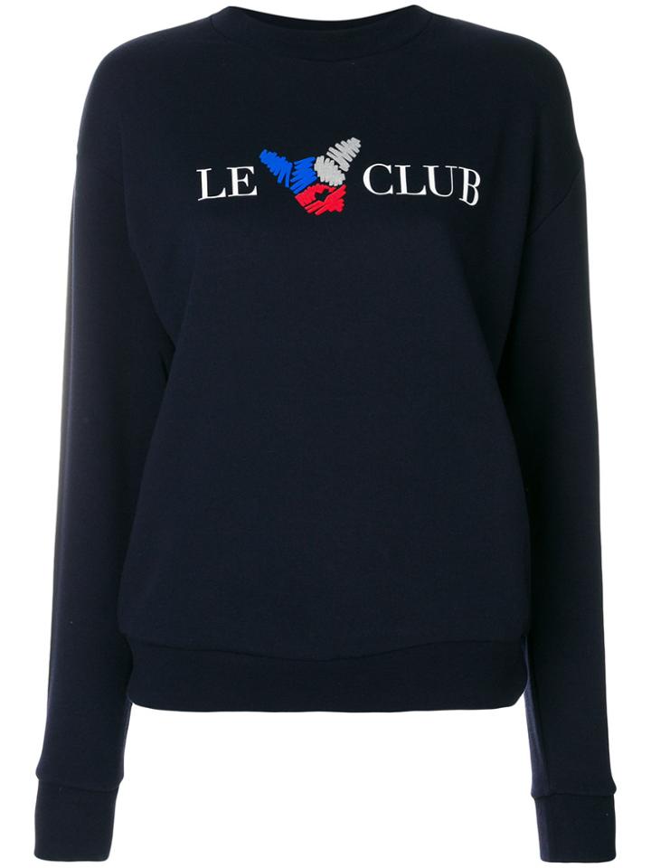 Être Cécile Front Print Sweatshirt - Blue