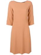 Antonelli Round-neck Shift Dress - Neutrals