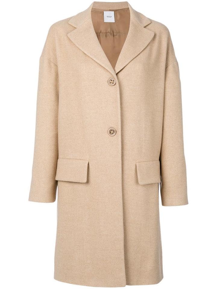 Agnona Flap Pocket Coat - Neutrals