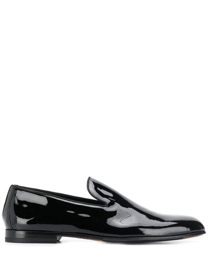 Doucal's Classic Slip-on Loafers - Black