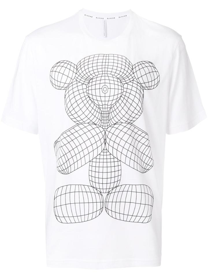 Blackbarrett Teddy Bear Graphic T-shirt - White