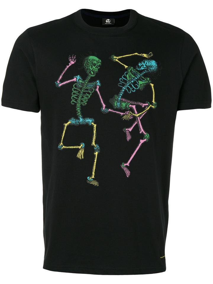 Ps By Paul Smith - Skeleton Print T-shirt - Men - Organic Cotton - Xl, Black, Organic Cotton