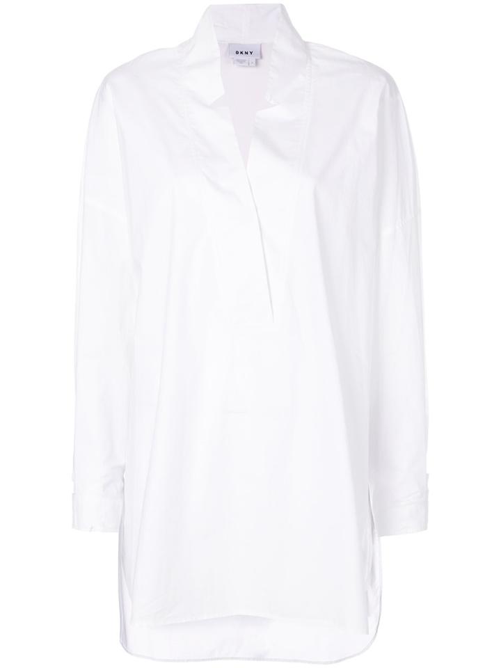 Dkny Classic Tunic Shirt - White