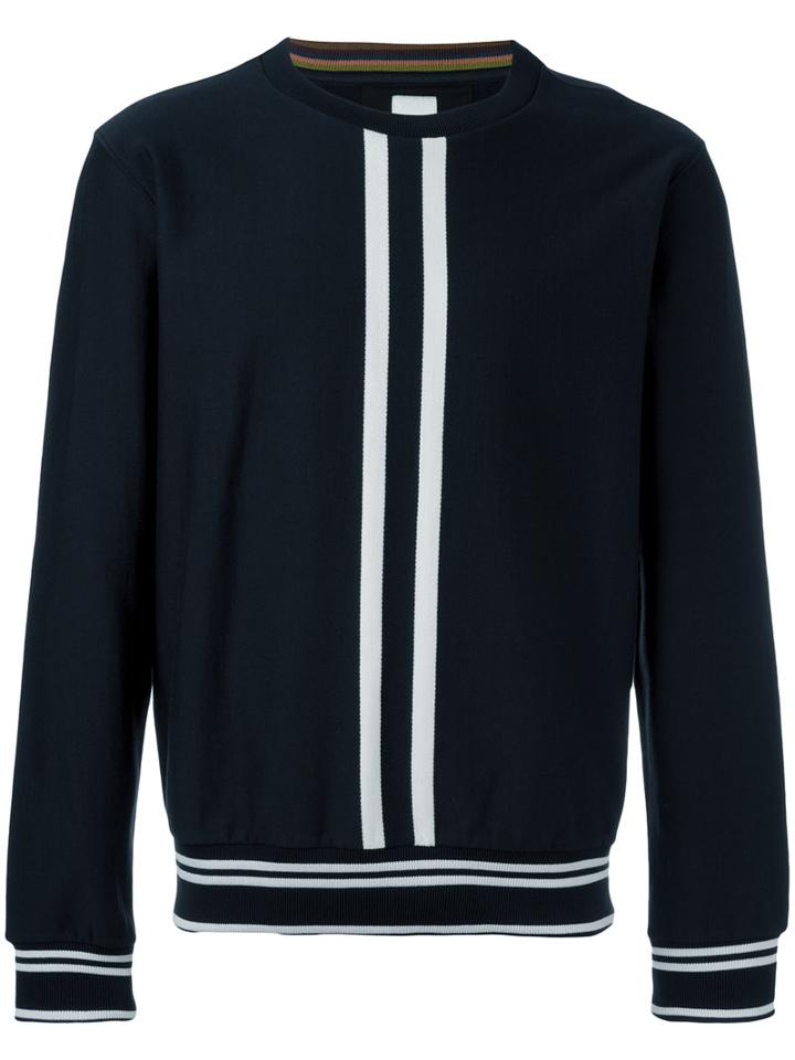 Paul Smith Vertical Stripe Sweatshirt, Men's, Size: Small, Blue, Cotton