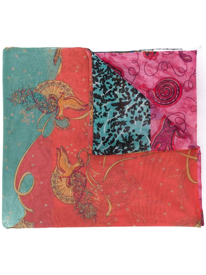 Loewe Printed Scarf - Green