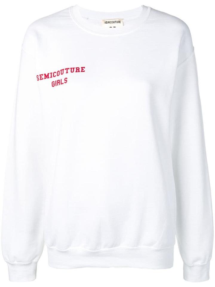 Semicouture Alessandra Sweatshirt - White