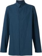 Alexandre Plokhov Overlap Shirt, Men's, Size: 48, Blue, Cotton/spandex/elastane