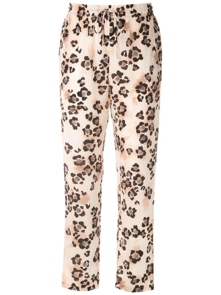 Magrella Animal Print Trousers - Brown