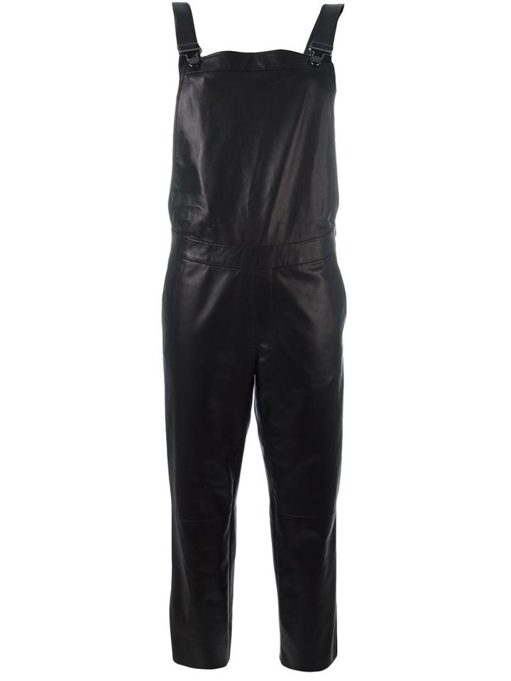 Drome Leather Dungarees, Women's, Size: Medium, Black, Leather/cupro