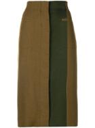 Haider Ackermann Panelled Pencil Skirt - Green