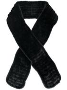 N.peal Knitted Ball Scarf - Black