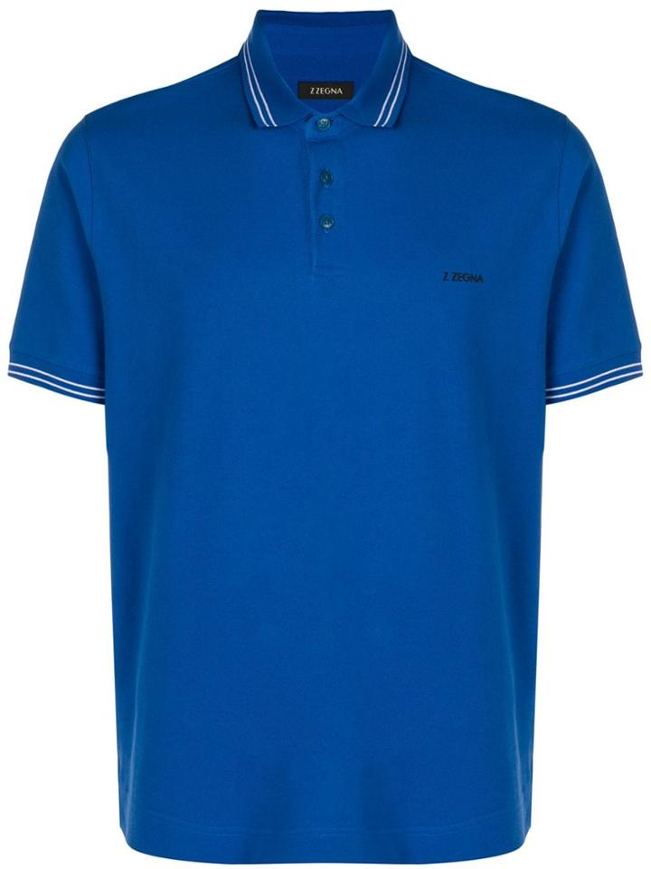 Z Zegna Basic Polo Shirt - Blue