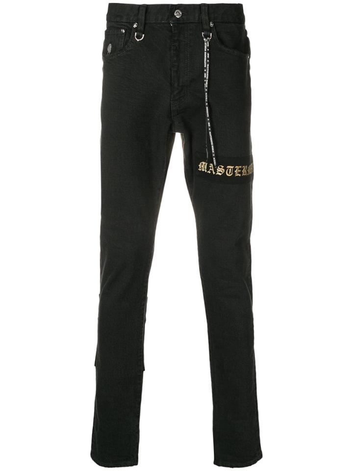 Mastermind World Regular Slim Trousers - Black