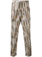 Cerruti 1881 - Camouflage Slim-fit Trousers - Men - Cotton - 50, Nude/neutrals, Cotton