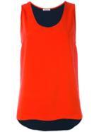 P.a.r.o.s.h. - Scoop Neck Vest - Women - Polyester - Xs, Red, Polyester