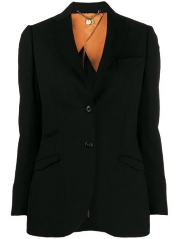 Maurizio Miri Crepe Blazer - Black