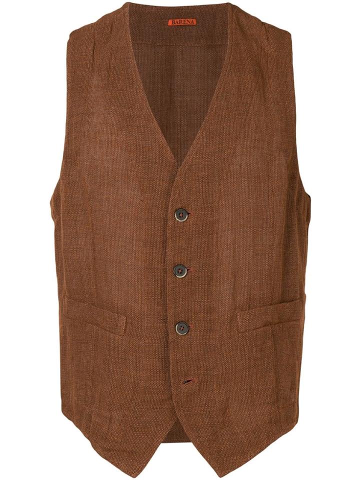 Barena Buttoned Waistcoat - Brown