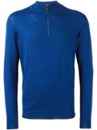Etro Half-zip Sweater, Men's, Size: Large, Blue, Wool