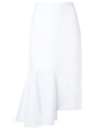 Tufi Duek Asymmetric Skirt, Women's, Size: 38, White, Linen/flax/spandex/elastane