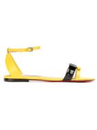 Zeferino Flat Sandals - Yellow