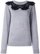 Marc Jacobs Crochet Collar Jumper - Grey