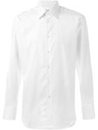 E. Tautz Slim Fit 485 Collar Shirt, Men's, Size: 17 1/2, White, Cotton