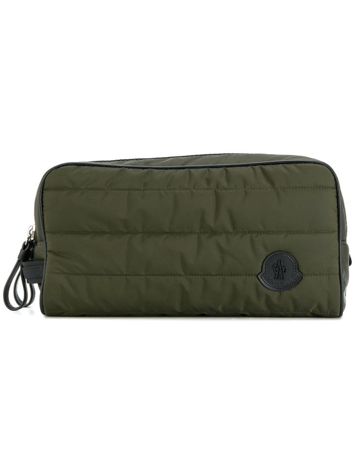 Moncler Quilted Wash Bag - Green