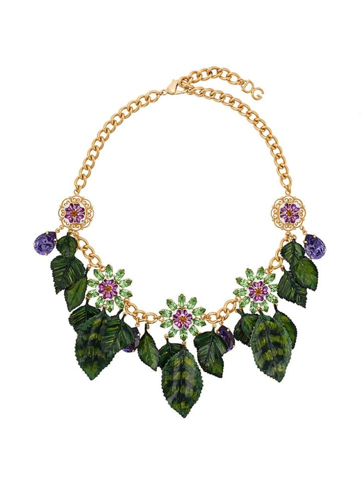 Dolce & Gabbana Leaf Necklace - Green