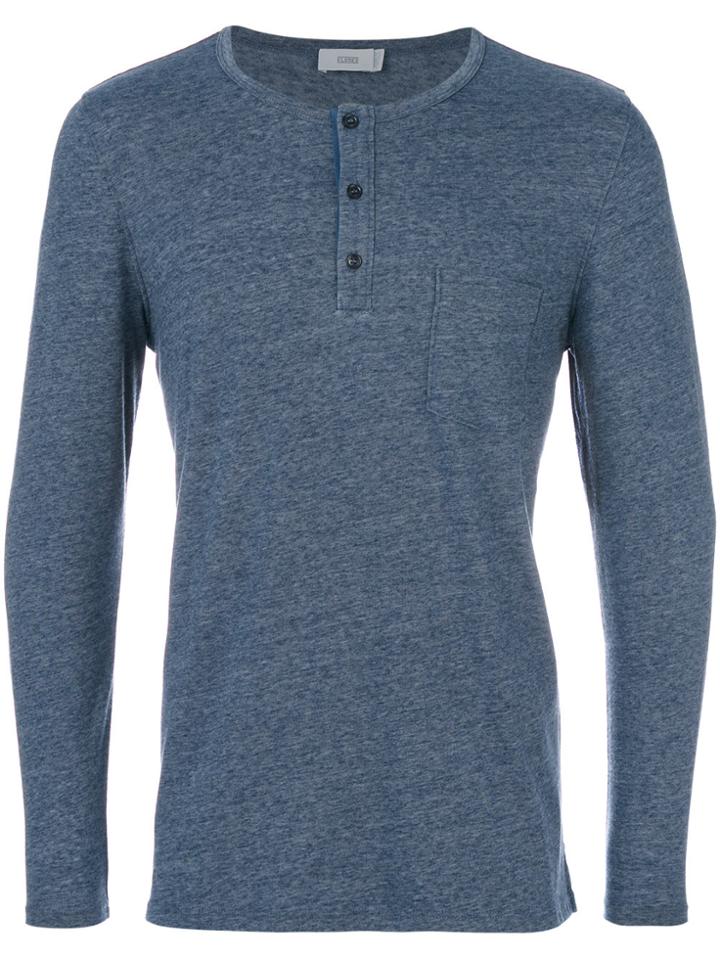 Closed Henley T-shirt - Blue
