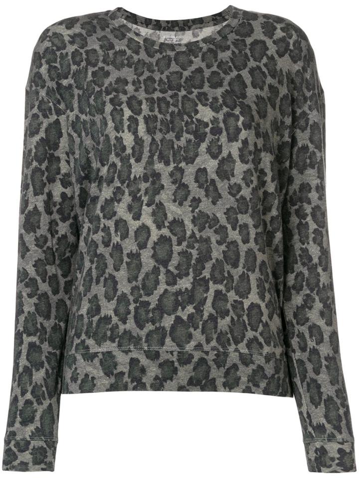 Majestic Filatures Leopard Print Jumper - Green