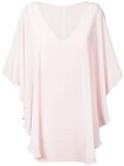 Halston Heritage - Flared Shift Dress - Women - Polyester/spandex/elastane - 0, Pink/purple, Polyester/spandex/elastane