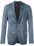 Lanvin Faded Blazer, Men's, Size: 46, Blue, Cupro/wool
