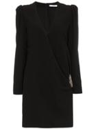 Givenchy Silk Wrap Dress - Black
