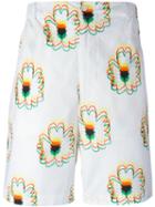 Stella Mccartney Flower Print Shorts, Men's, Size: 52, White, Cotton