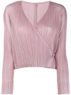 Pleats Please By Issey Miyake Pleated Foldover Top - Pink