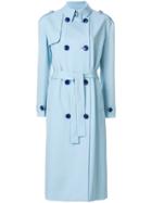Victoria Victoria Beckham Double Breasted Coat - Blue