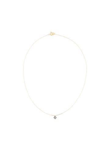 Hum Pyramid Pendant Necklace - Metallic
