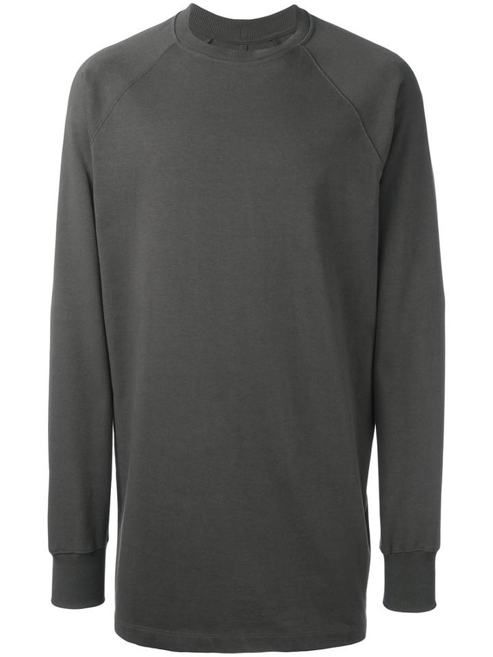 Rick Owens Oversized Sweatshirt, Men's, Size: Small, Grey, Cotton