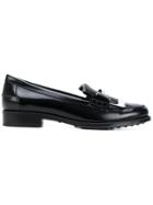 Tod's Double T Fringed Loafers - Black