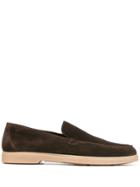 Santoni Classic Flat Loafers - Brown