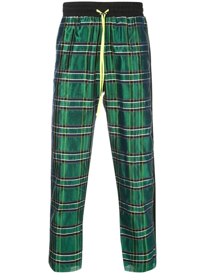 Amiri Checked Track Pants - Green