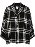 Comme Des Garçons 1990's Houndstooh Checked Jacket - Black