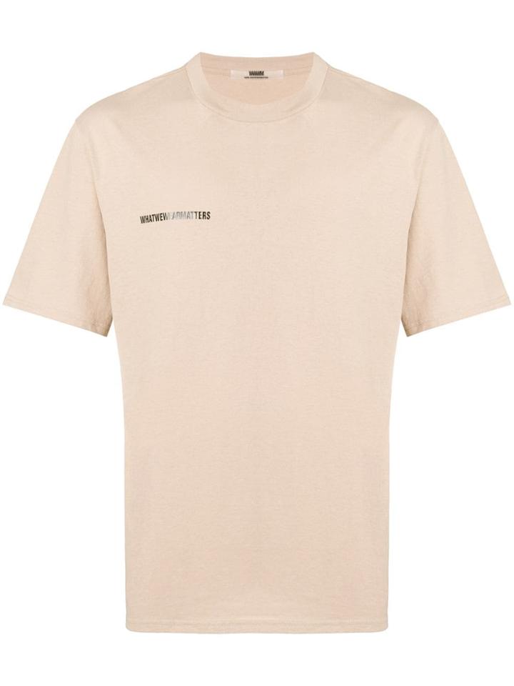 Wwwm Logo Short-sleeve T-shirt - Neutrals
