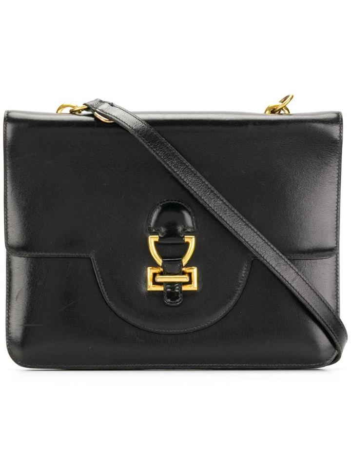Hermès Pre-owned Classic Leather Shoulder Bag - Black